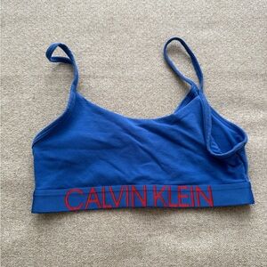 Calvin Klein Blue Sports Bra